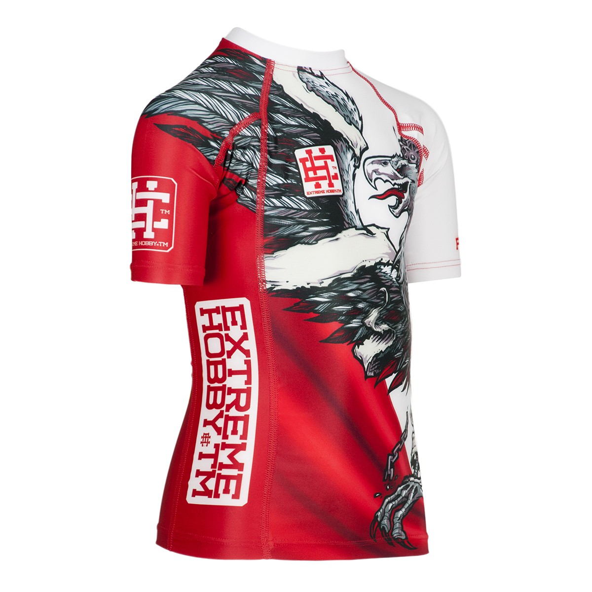 Rashguard dla dzieci do biegania POLISH EAGLE 128 Dekolt okrągły