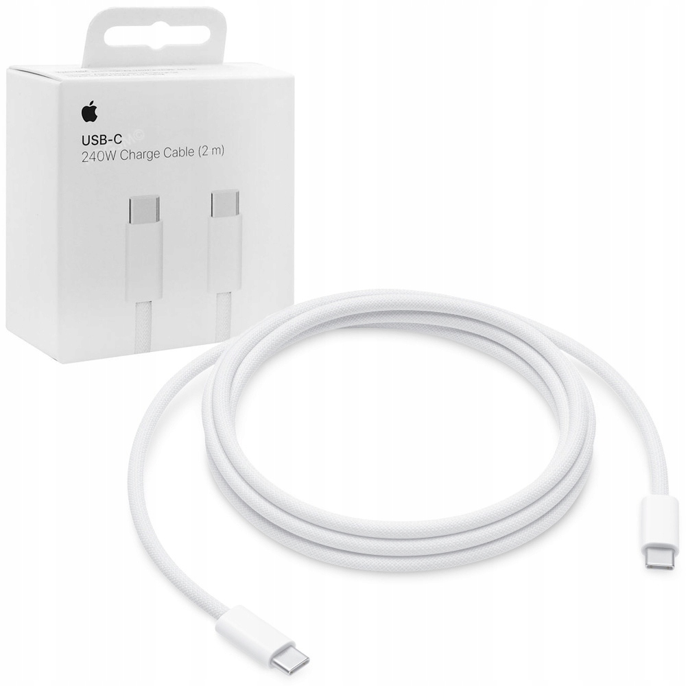 Oryginalny Kabel Przewód USB-C 240W 2m 200cm do APPLE iPhone 15 Pro / Max -  Sklep, Opinie, Cena w