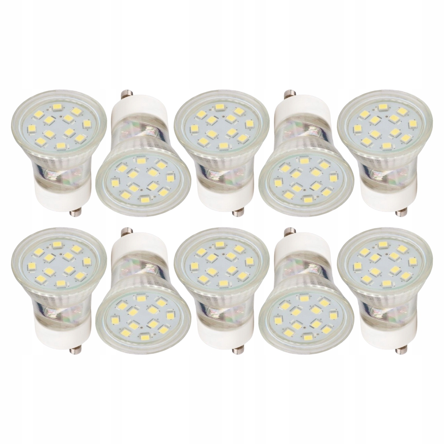 Żarówka GU11 Led 3W Barwa Ciepła 3000K 270LM Reflektor Halogen Ecolight 10X