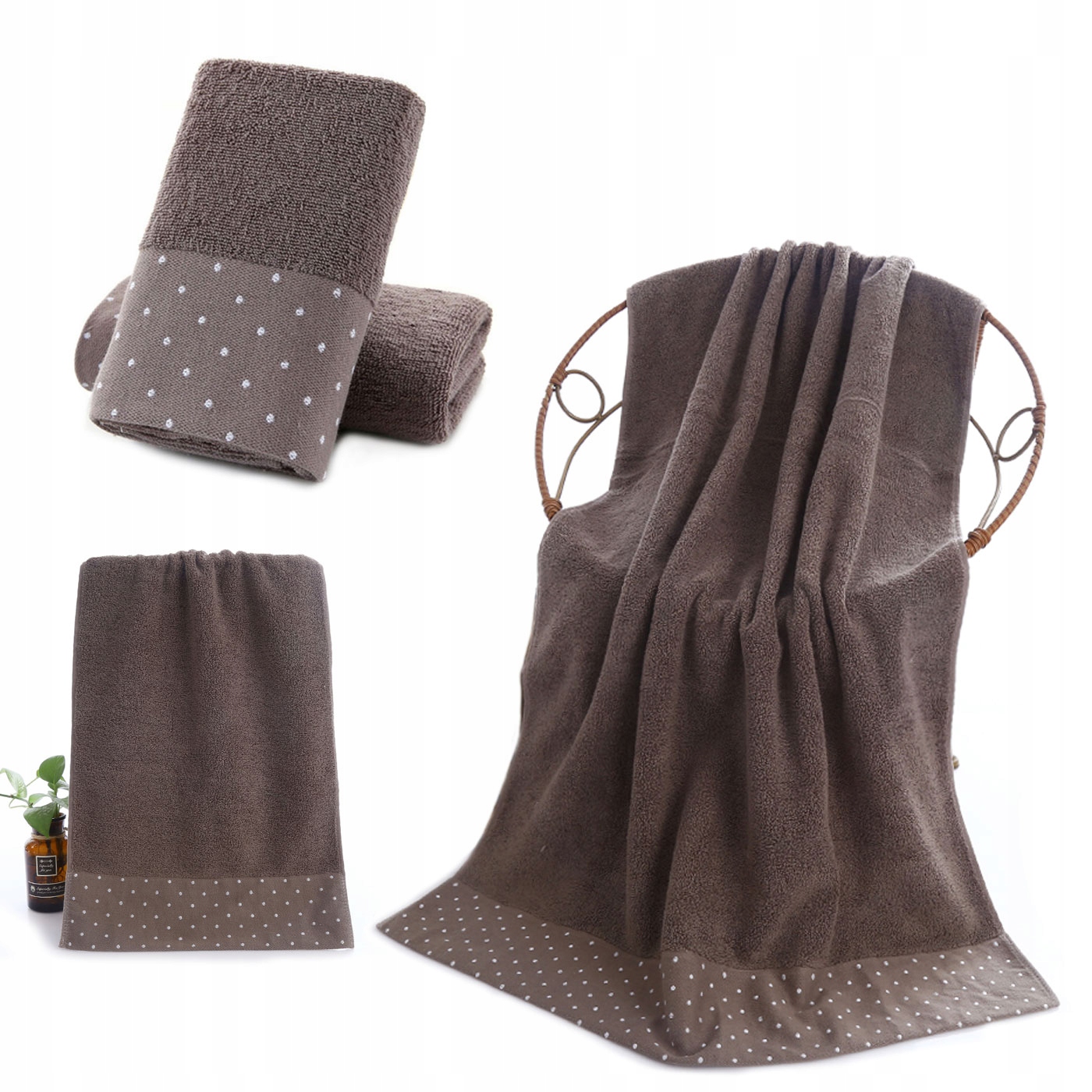 

Komplet Ręczników Dwa Rozmiary Do Twarzy I Ciała