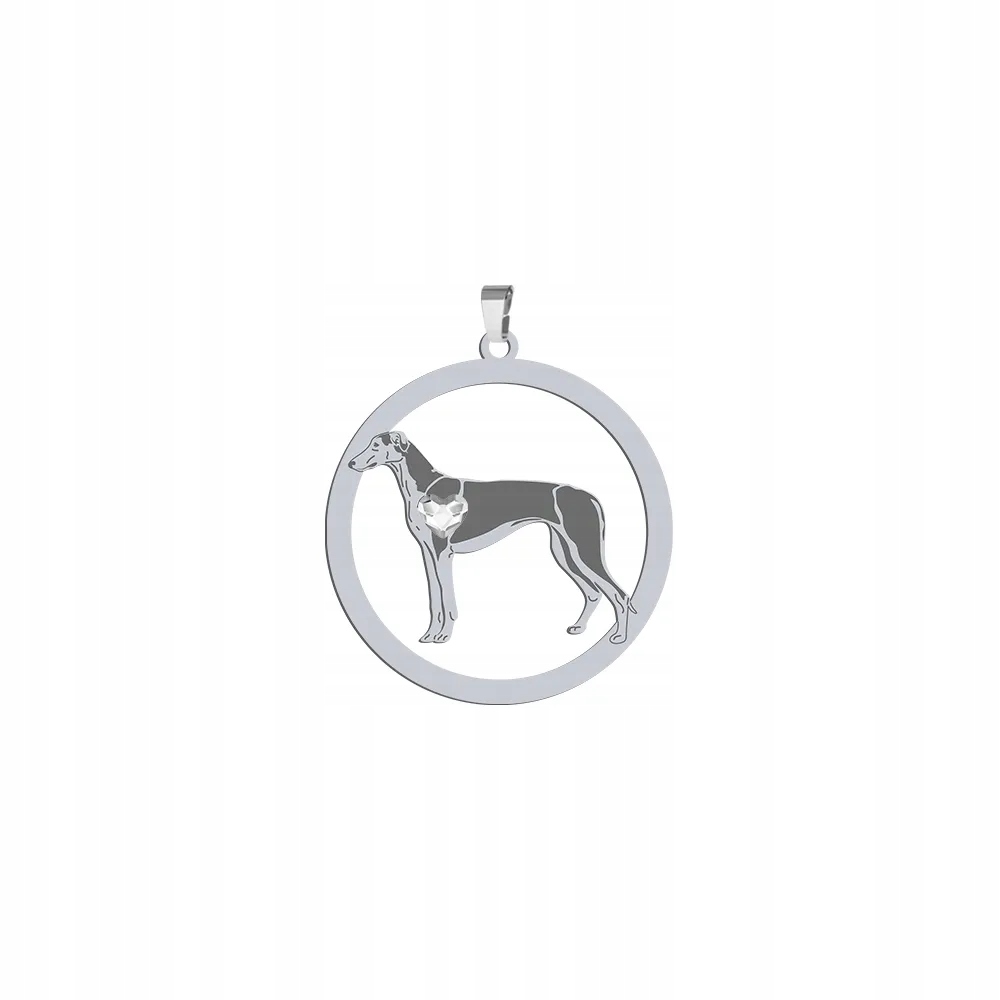 Stříbrný přívěsek z Polish Greyhound 925 Dárek Gravírování Dedikace Bonus