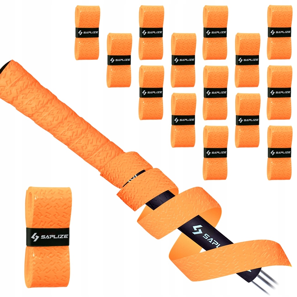 15 x Páska Na Ovíjení Držáků Golfových Holí Oranžová Neonová 1,1 m