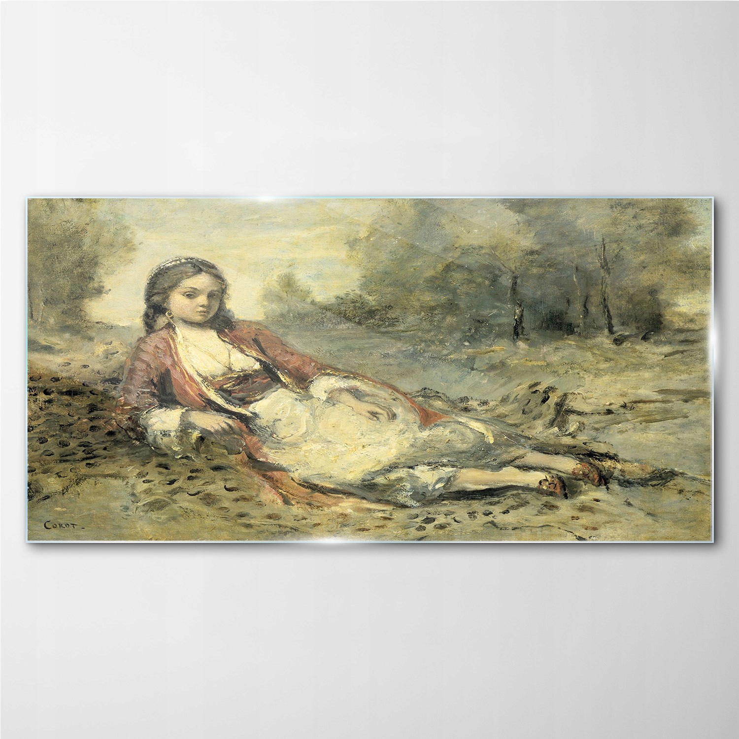 

Obraz szklany Dama dziewczyna las natura 140x70