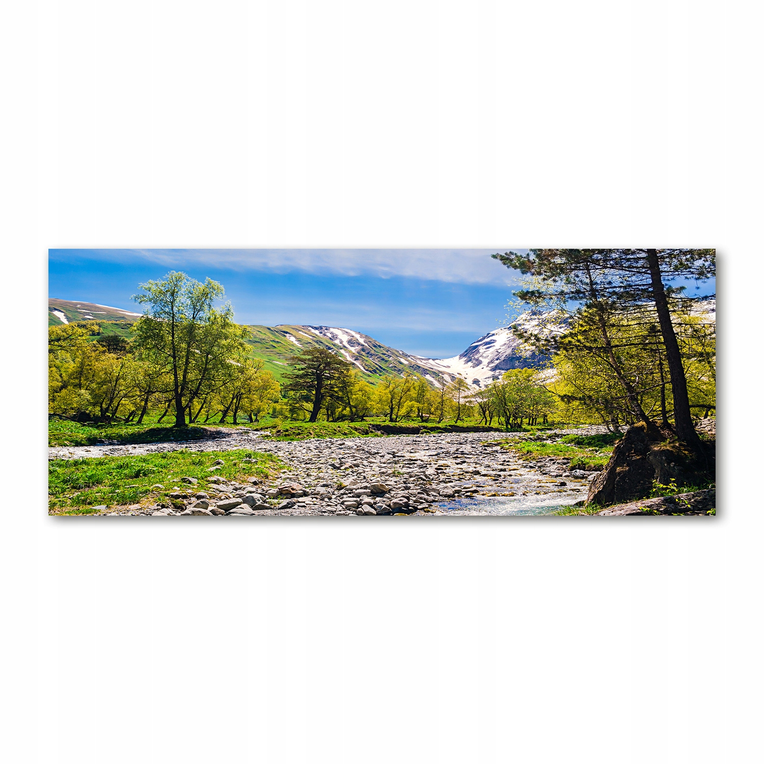 

Foto obraz akryl zdjęcie Rzeka w górach 125x50 cm