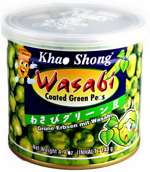 

Prażony zielony groszek z wasabi 140g Khao Shong