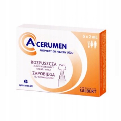

A-cerumen preparat do higieny uszu 5x2ml glenmark