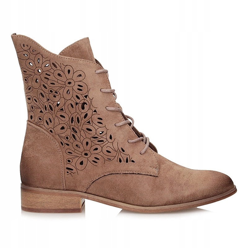 Módní dámské hnědé kotníkové boty Potocki 25-12557BR