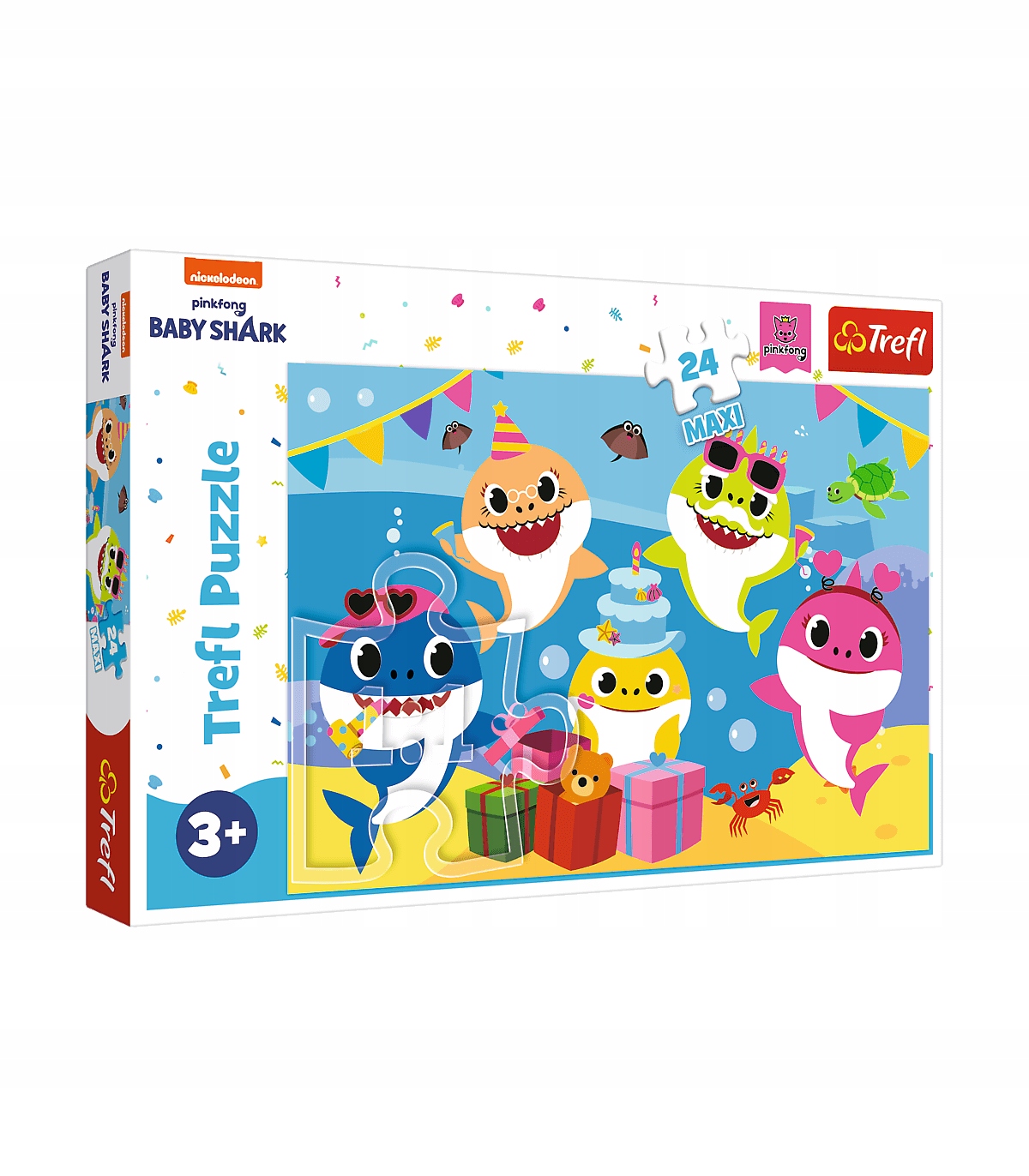 Trefl Puzzle 24 Maxi - Wesołe Baby Shark 14337 3+