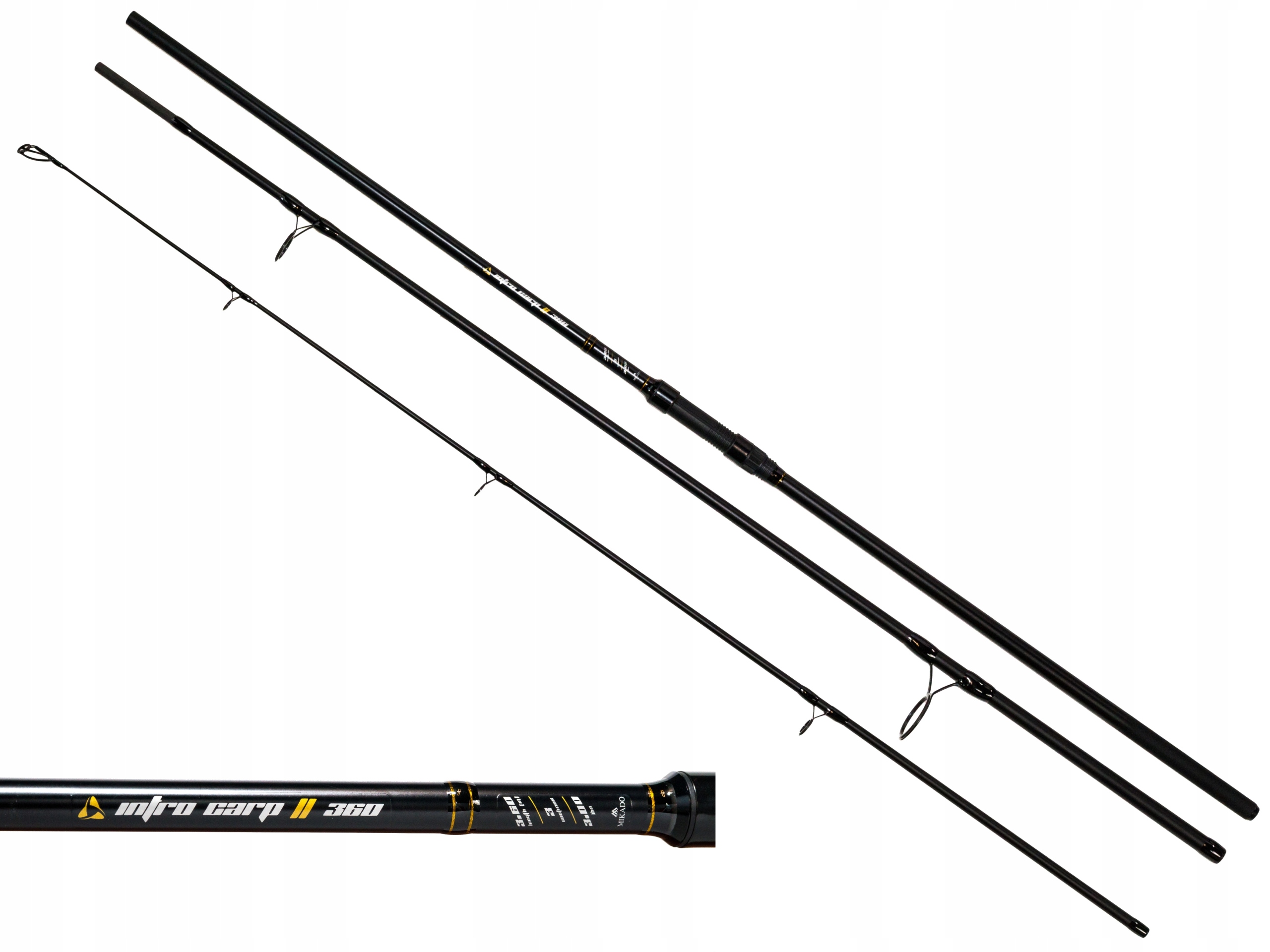 Wędka Karpiowa Mikado Intro Carp 3,9m carbon 3 lbs