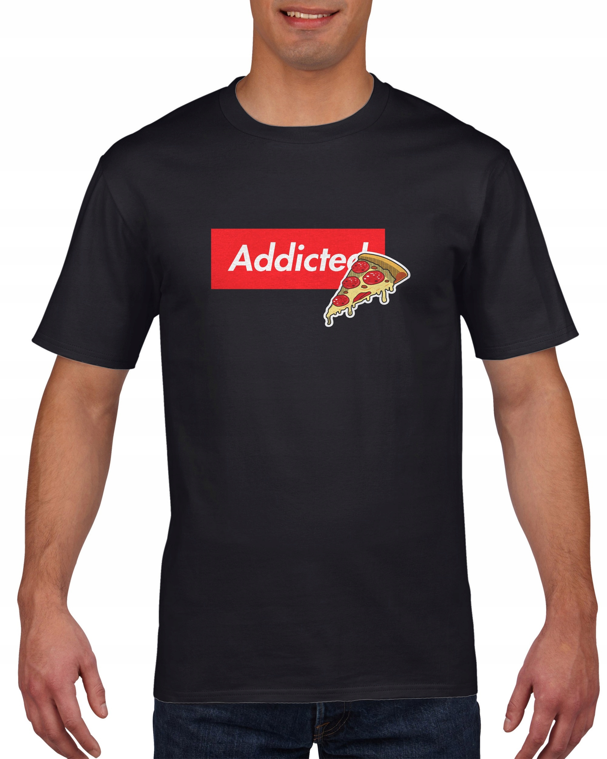 

Koszulka męska Pizza Addicted Ala Supreme L