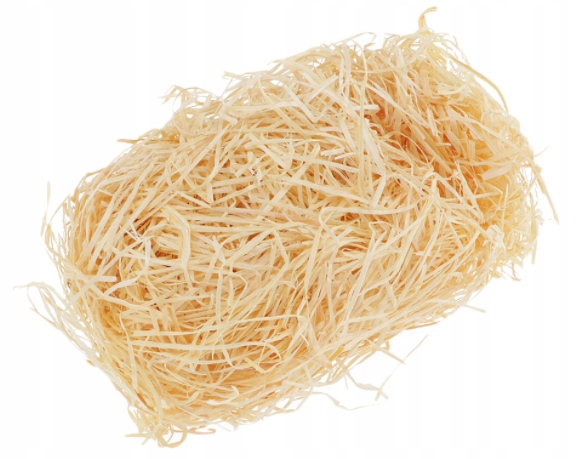 Wełna Drzewna WYPEŁNIACZ do Prezentów Sianko dekor 0,10 kg