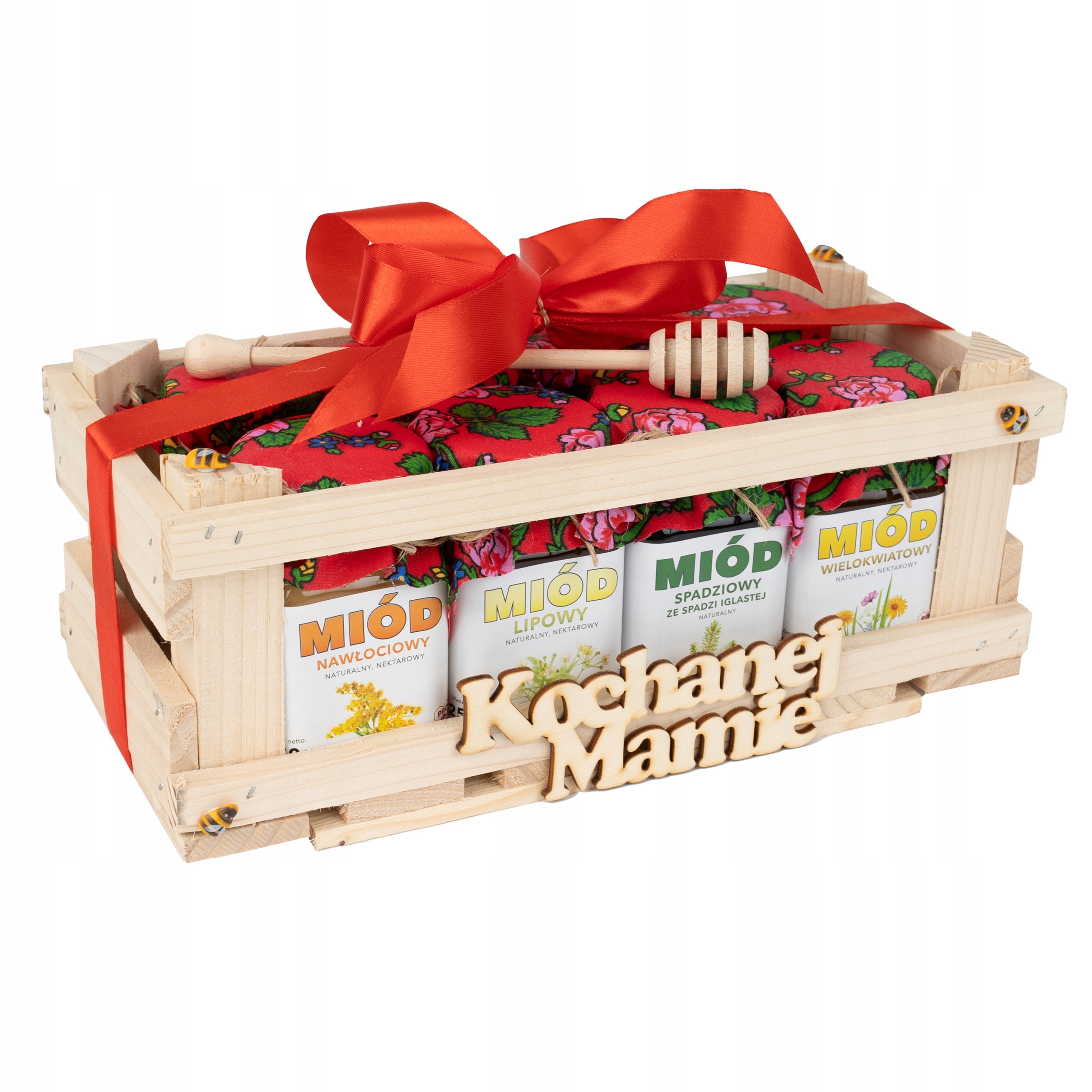 Zestaw miodów dla Mamy Najlepszy na Urodziny 8 polskich miodów