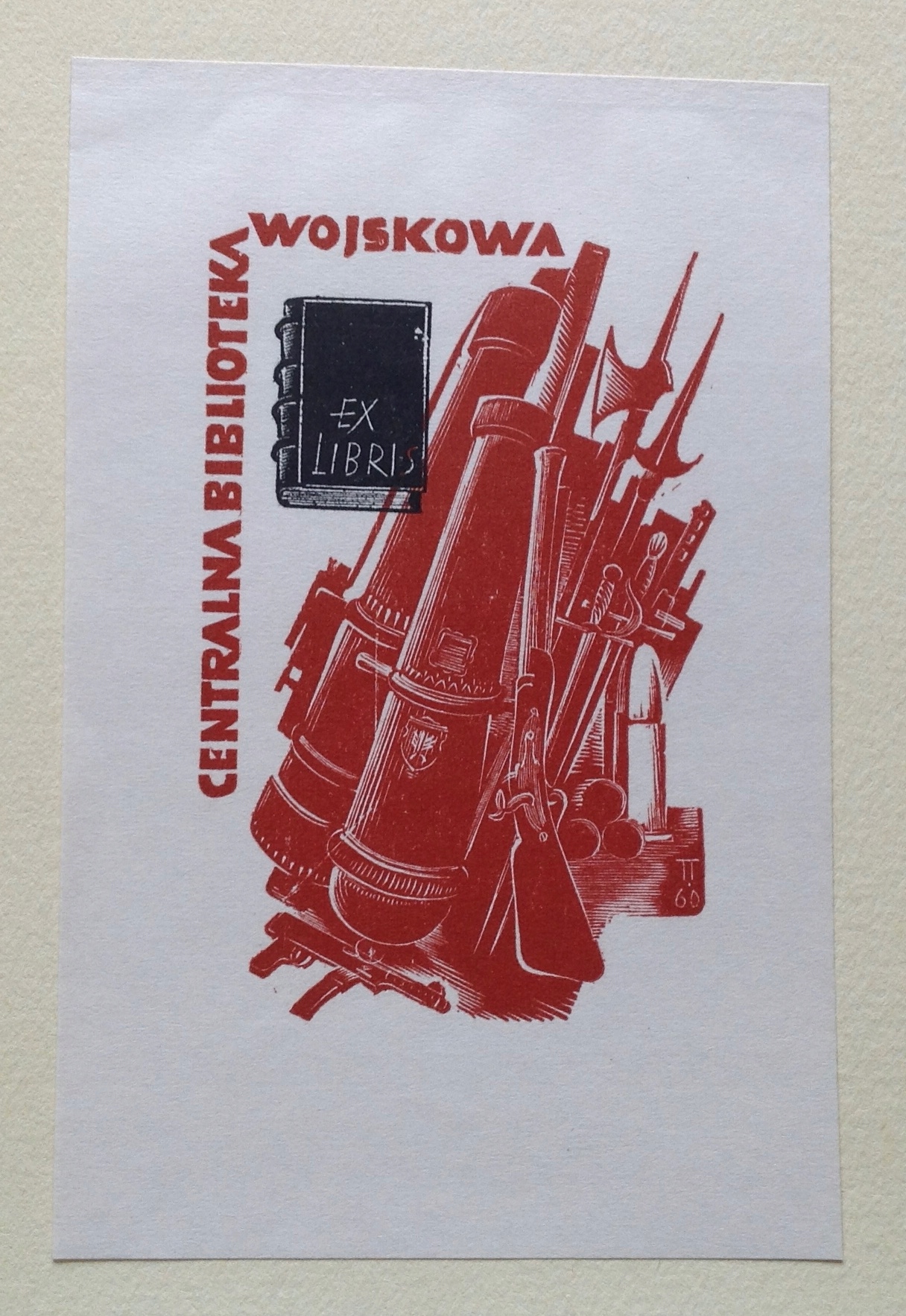 Ex-libris Tadeusz Tuszewski Bibl.Ojskowa