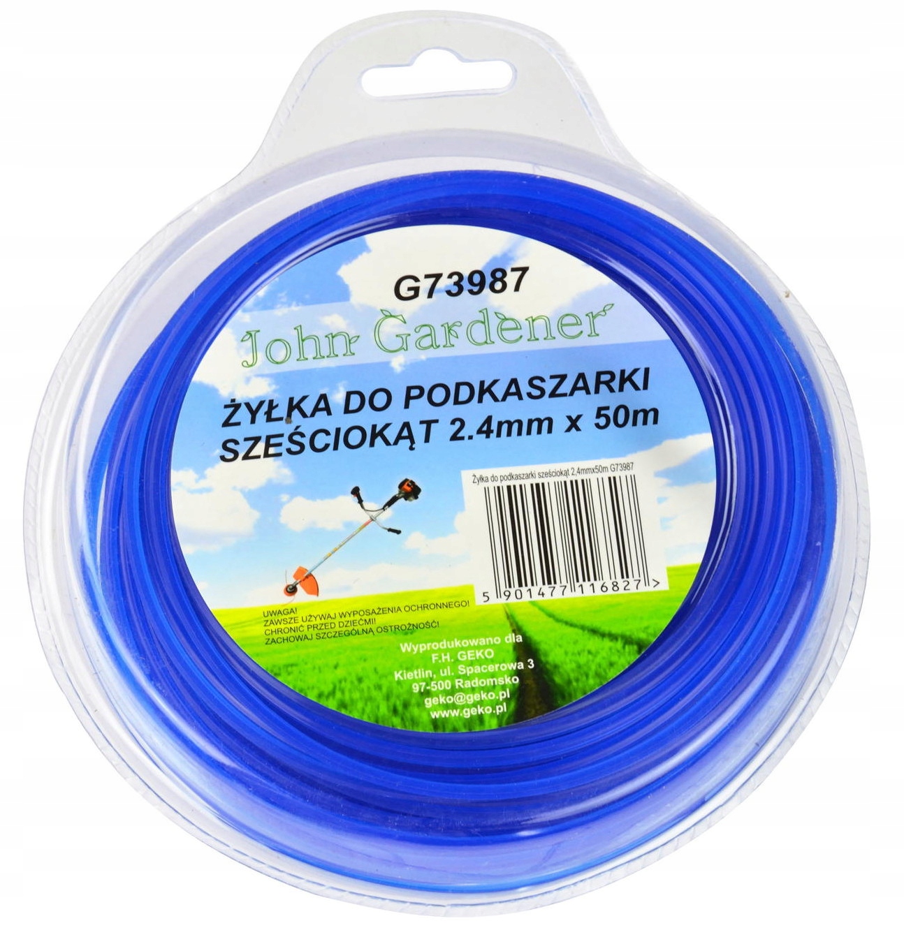 

Żyłka Tnąca Do Kosy Spalinowej 2,4MM X 50M Gwiazda