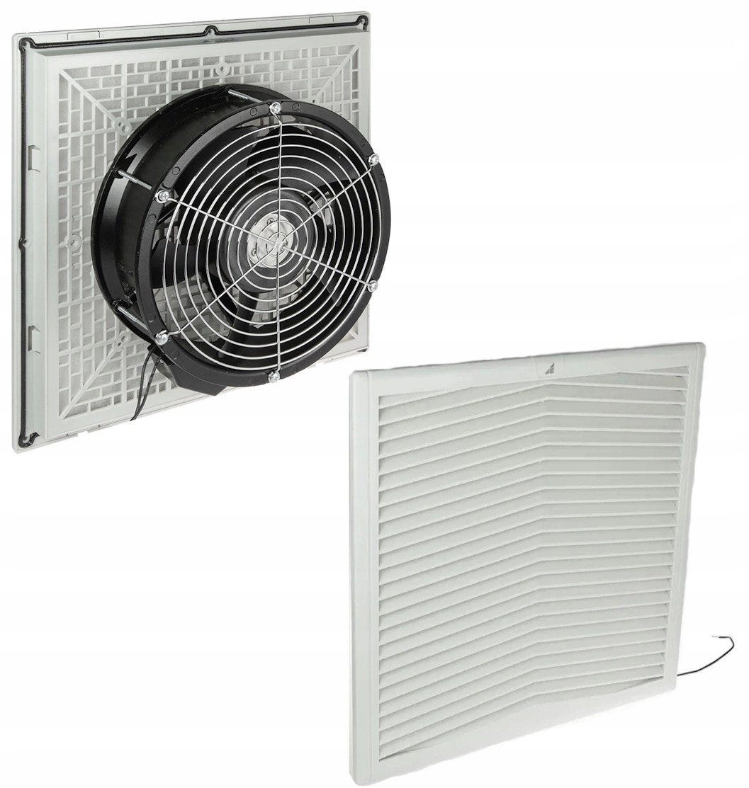 Ventilátor s filtrom WEF16 95W 230V Ac 433 m/h 320x320 mm IP54/I Sivý