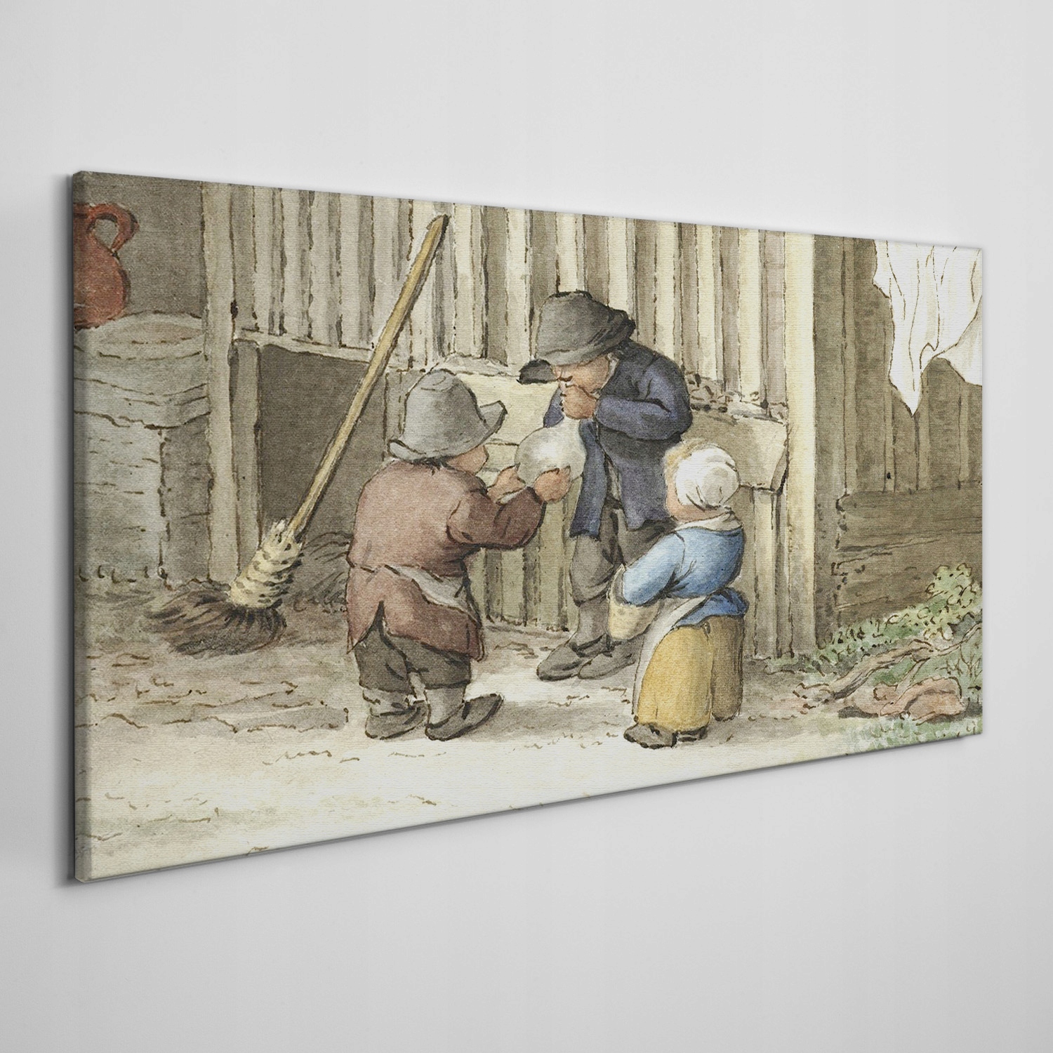 

Obraz na płótnie Wieś wieśniacy dzieci 140x70 cm