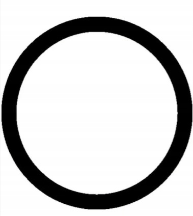 USZCZELKA GRZEJNIKA ALUMINIOWEGO 1" CAL CZARNA