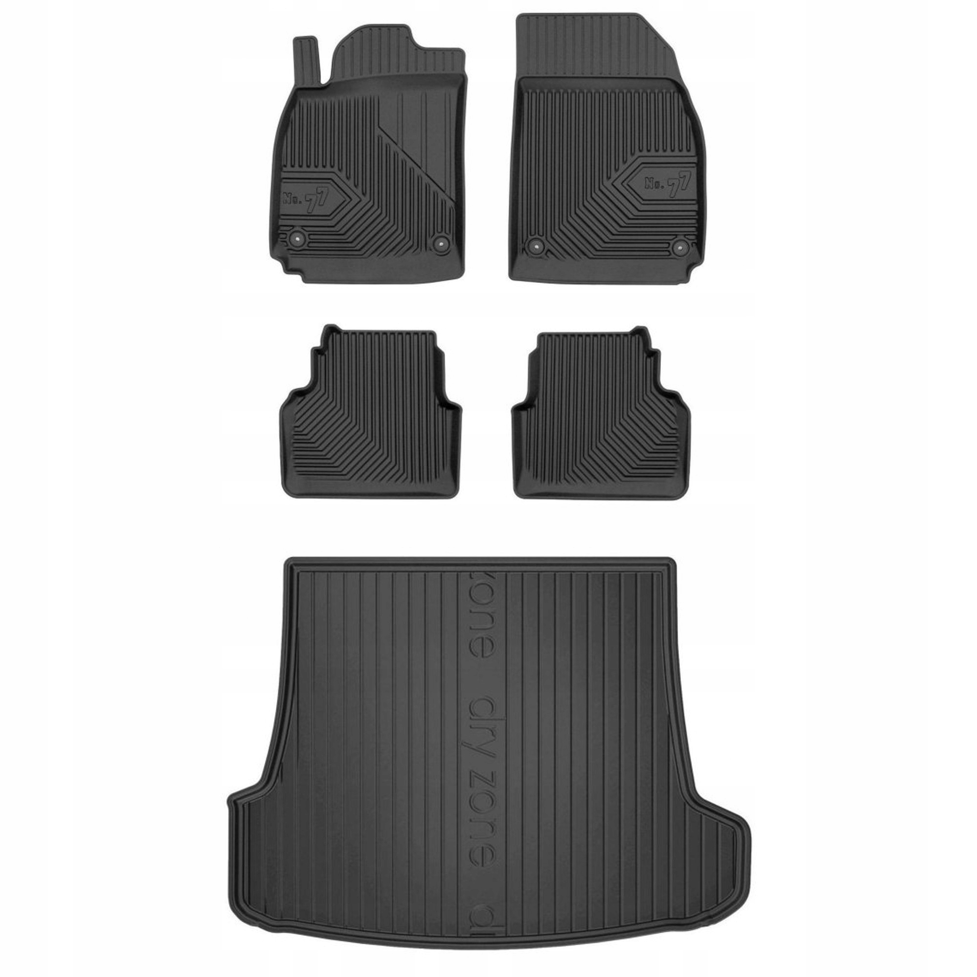 Gumová sada koberčekov a rohoží Saab 9-3 II 2002-2011