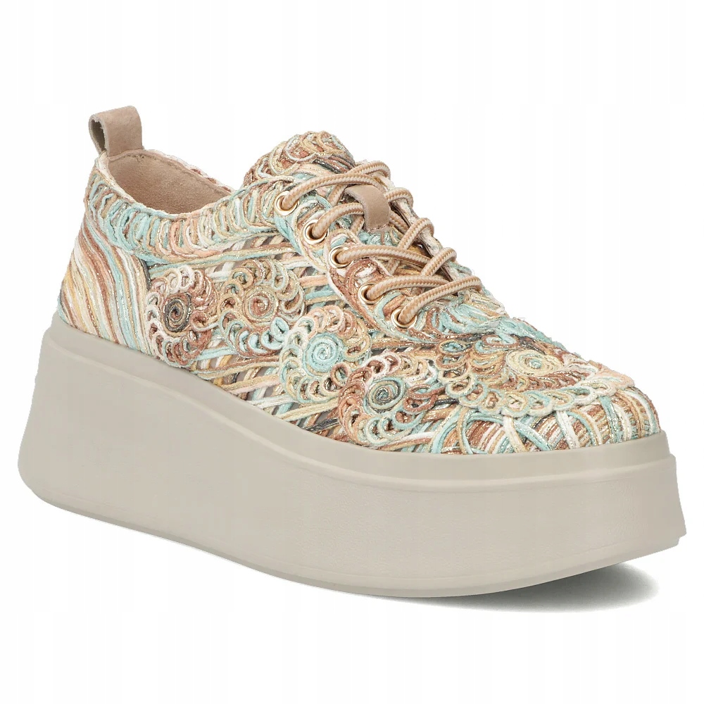 Buty damskie sportowe tenisówki Filippo buty lekkie beżowe r.37