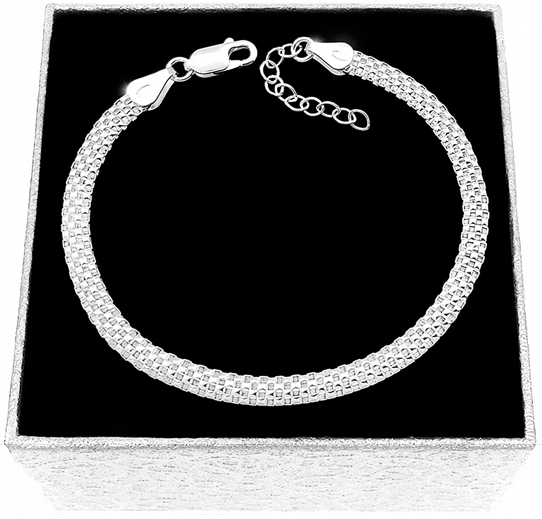 Gruba Damska Bransoletka Srebrna Tuba Ażurowa Ze Srebra 925