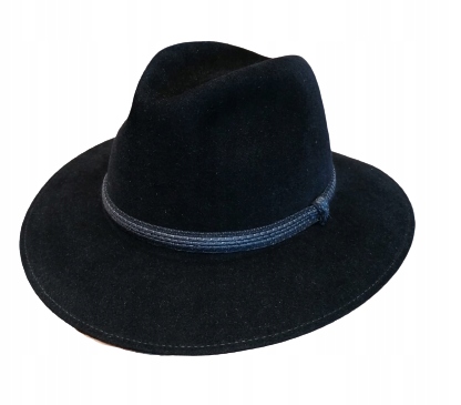 SKOCZÓW kapelusz WŁOS KRÓLICZY czarny welur 60cm