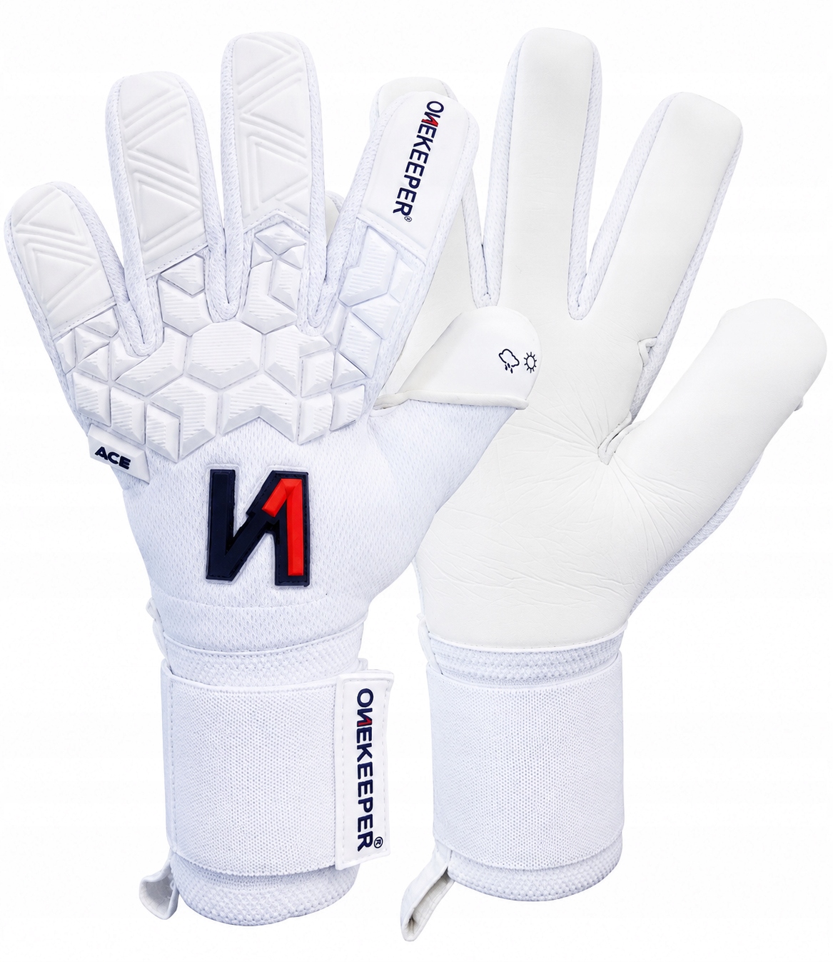Fotbalové brankářské rukavice pro děti Junior Onekeeper Ace White vel. 5