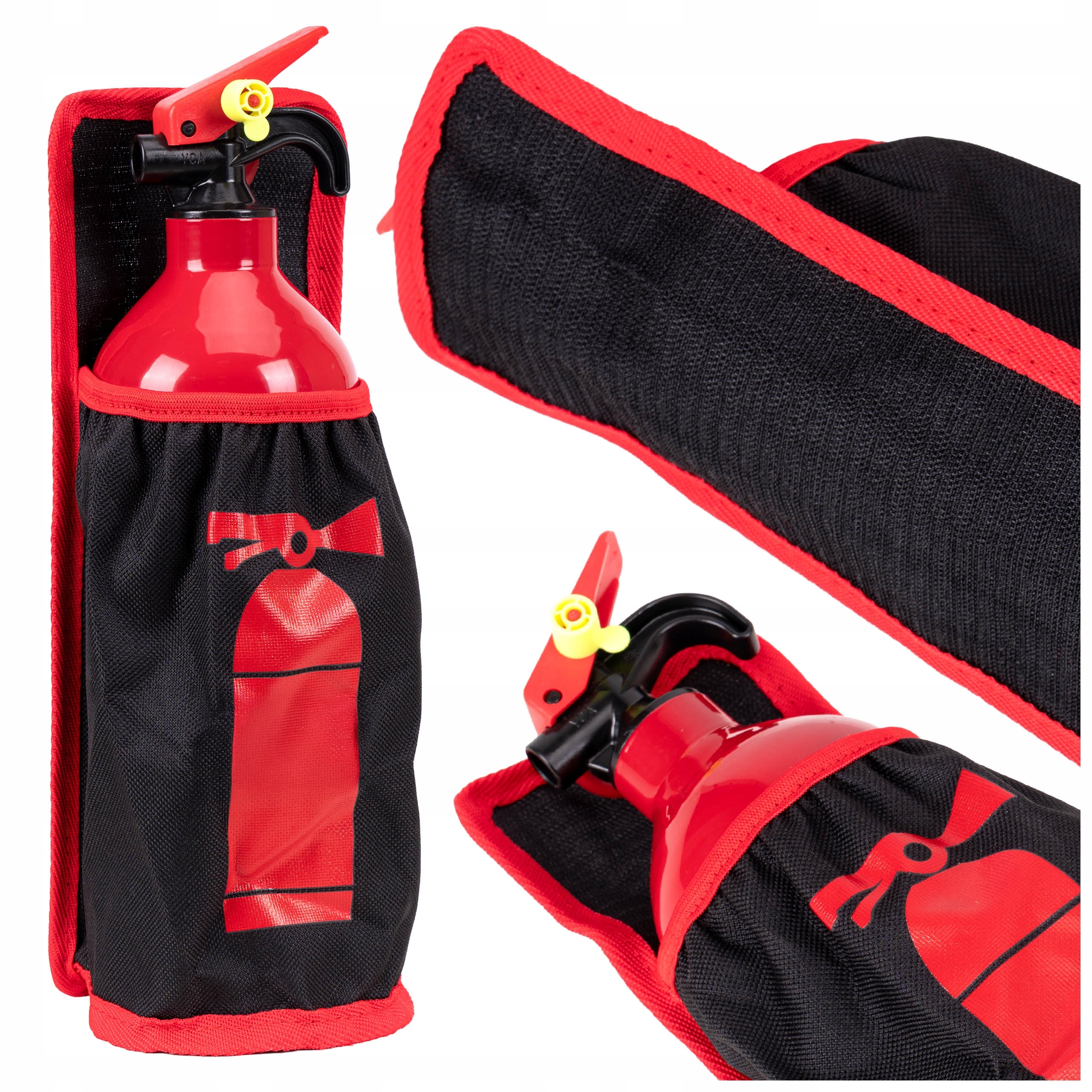 Uchwyt do gaśnicy samochodowej mocowanie na rzep do bagażnika auta gaśnica