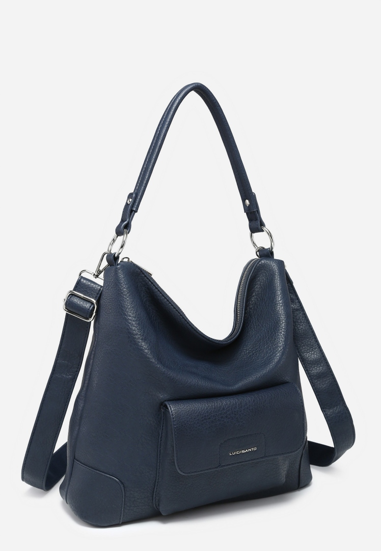 Dámská modrá městská kabelka Elegantní módní přes rameno prostorná na ruku