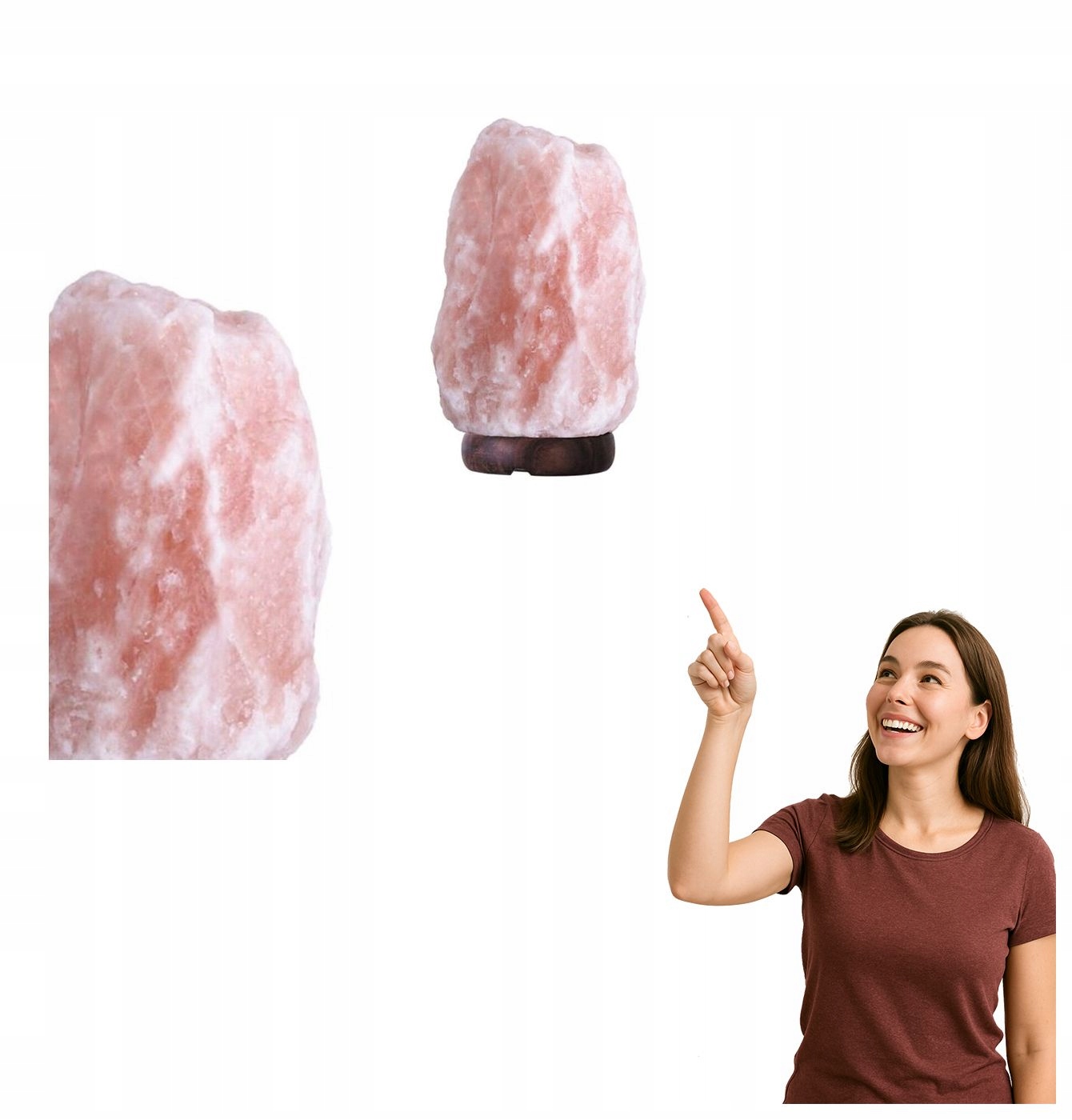 Dekorativní solná stolní lampa Rock 4130 Rabalux