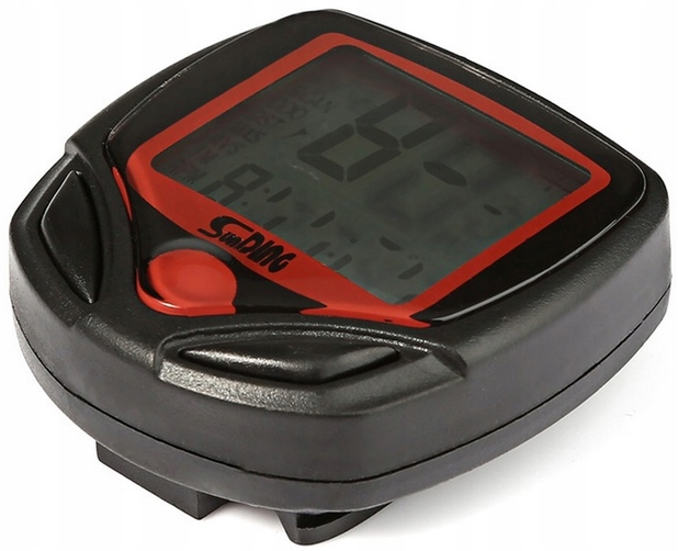 Licznik Rowerowy PRZEWODOWY WODOODPORNY LCD Roweru komputer 14 Funkcji Kolor dominujący czarny