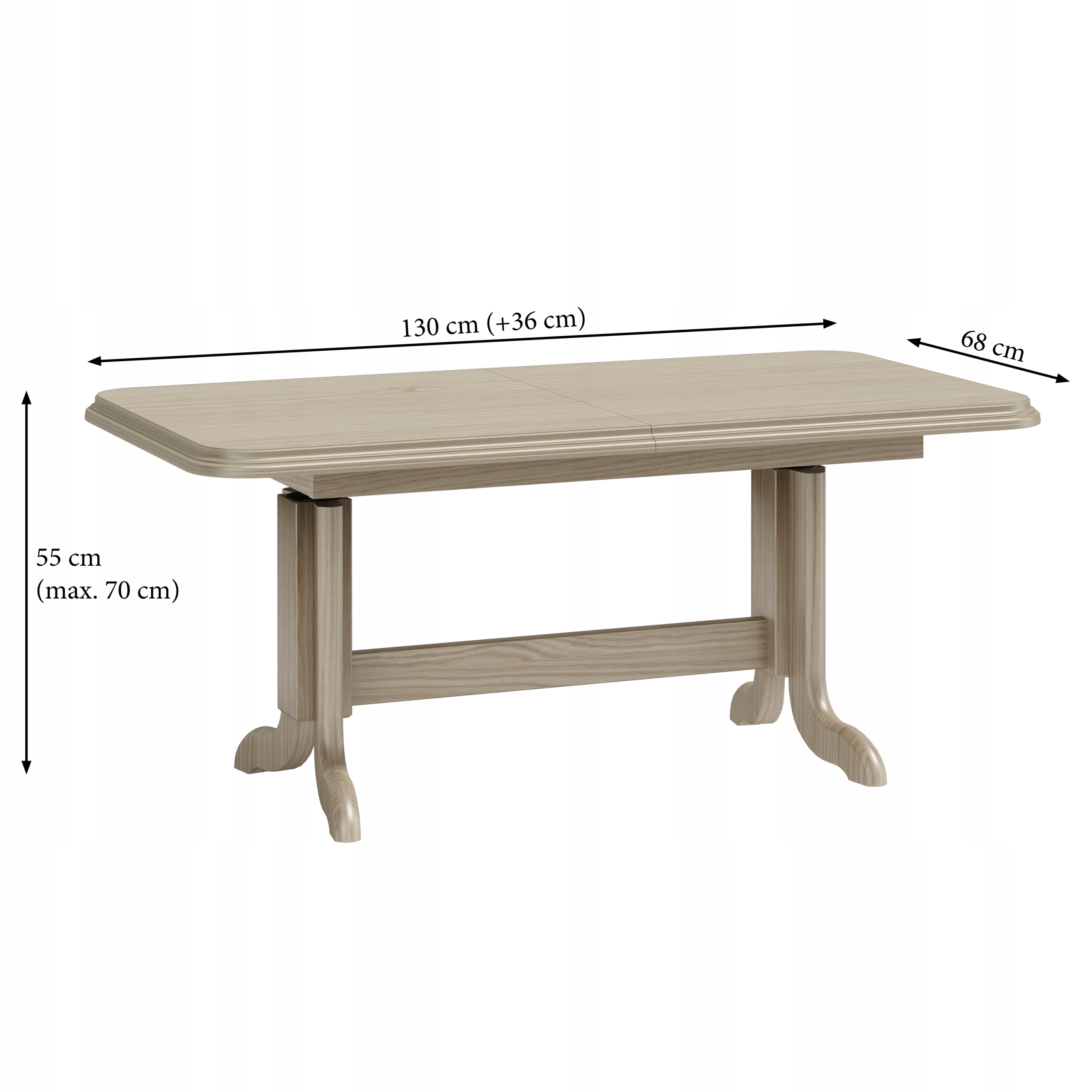 ŁAWA ŁAWOSTÓŁ ROZKŁADANA,HOKEJ S9 CALVADOS Głębokość mebla 68 cm