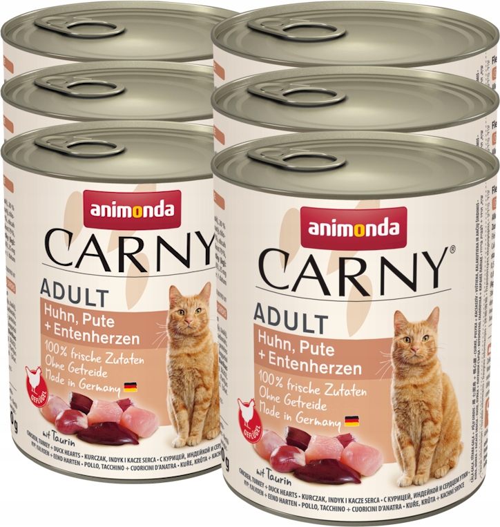 Levně Animonda Carny Set 6x800g Kuře Kachní srdce
