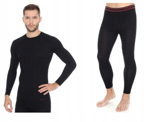 Termoaktivní Spodní Prádlo Brubeck Komplet Pro Muže, Aktivní Vlna Merino M