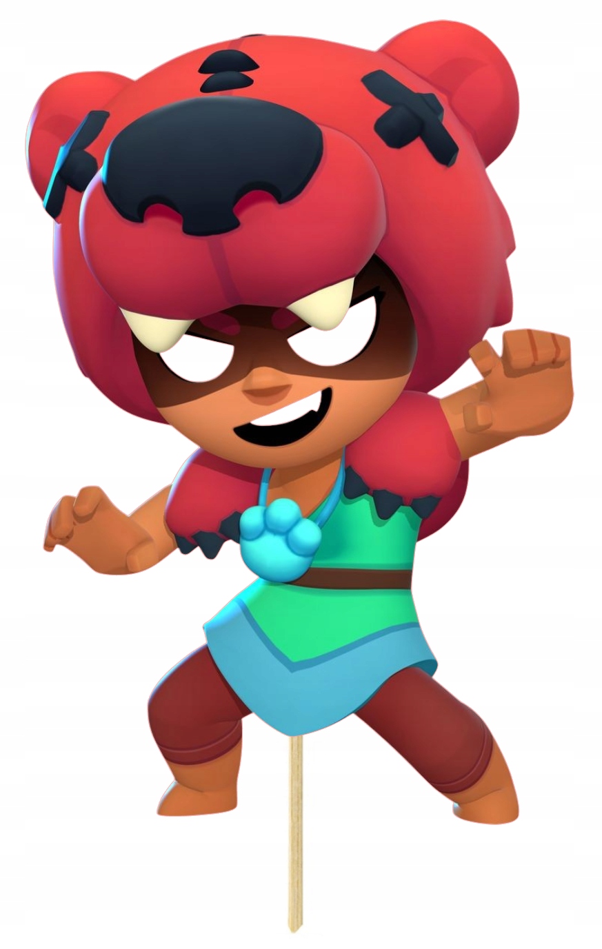 TOPPERY TOPPER NA TORT BABECZKI OZDOBA BRAWL STARS ZADYMIARZE LEON 8szt Stan opakowania oryginalne