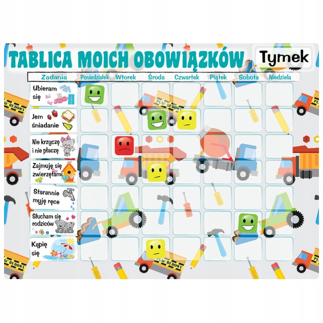 Tablica Magnetyczna NAUKA DZIECKA Różne Wzory