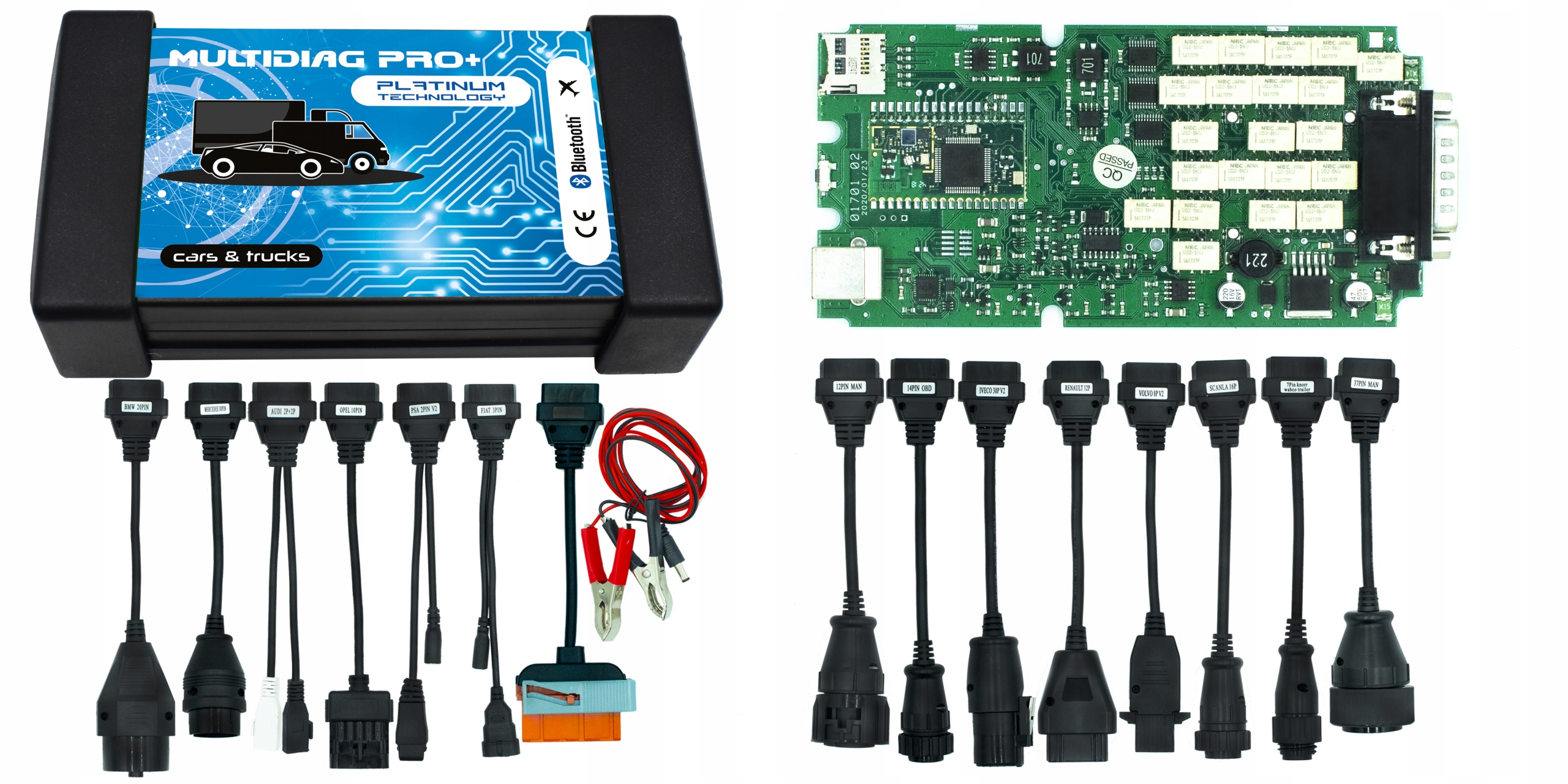 MULTIDIAG PRO + PLATINUM 2021 PL + 16 КАБЕЛЕЙ Бренд Multidiag Pro
