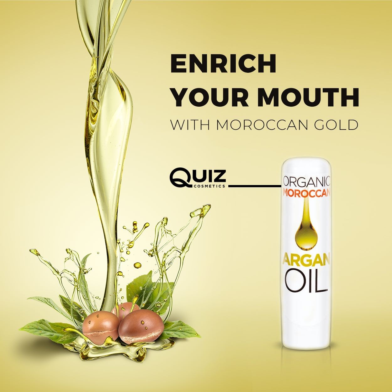 Nawilżająca Pomadka Ochronna z Olejem Arganowym Marka Quiz Cosmetics