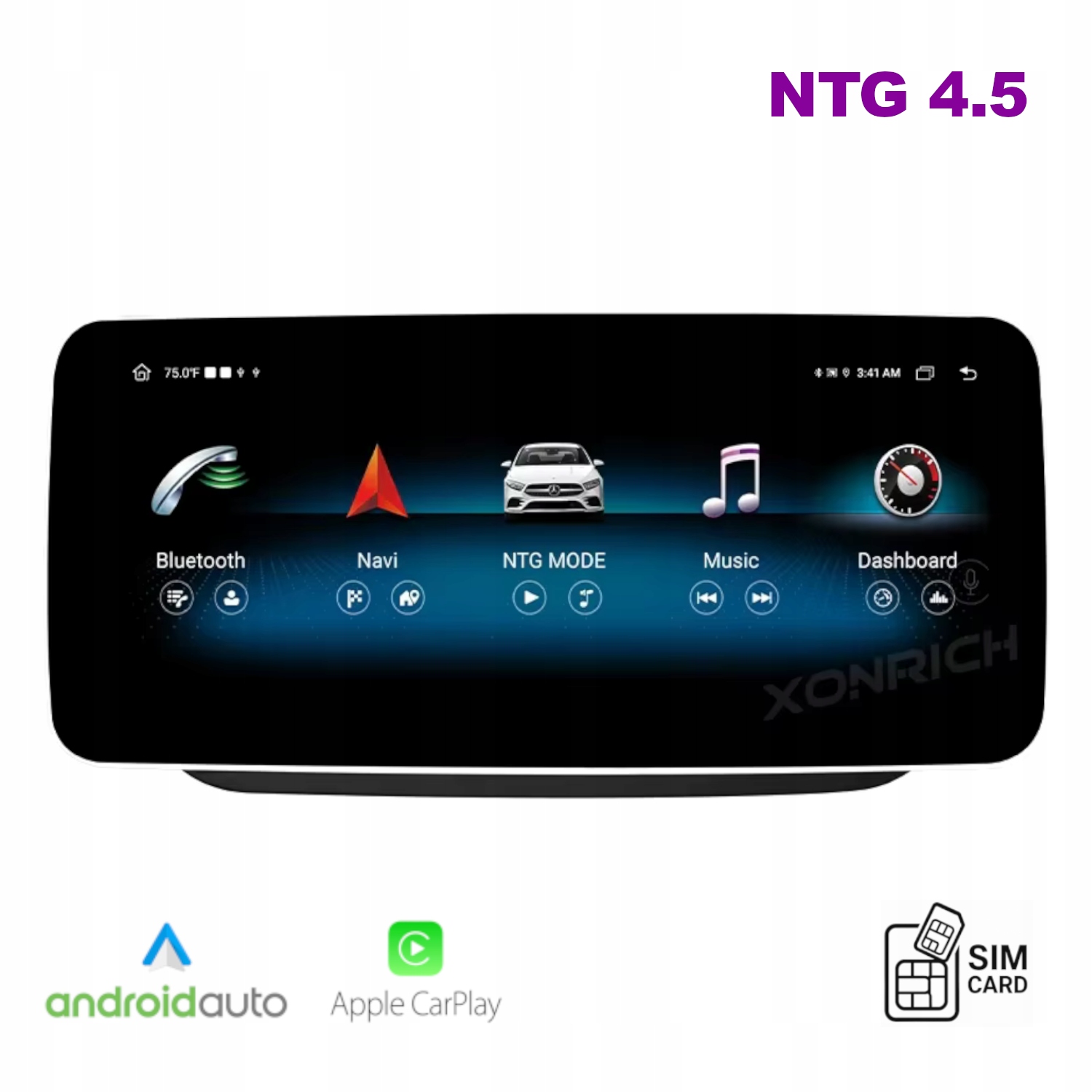 Radio Android do Mercedes W246 Carplay Android Auto W-Fi Bluetooth