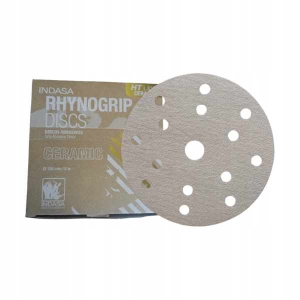 Krążek Papier Ścierny Na Rzep 150mm 14H+1 Indasa Ht Ceramic Line P120 1szt