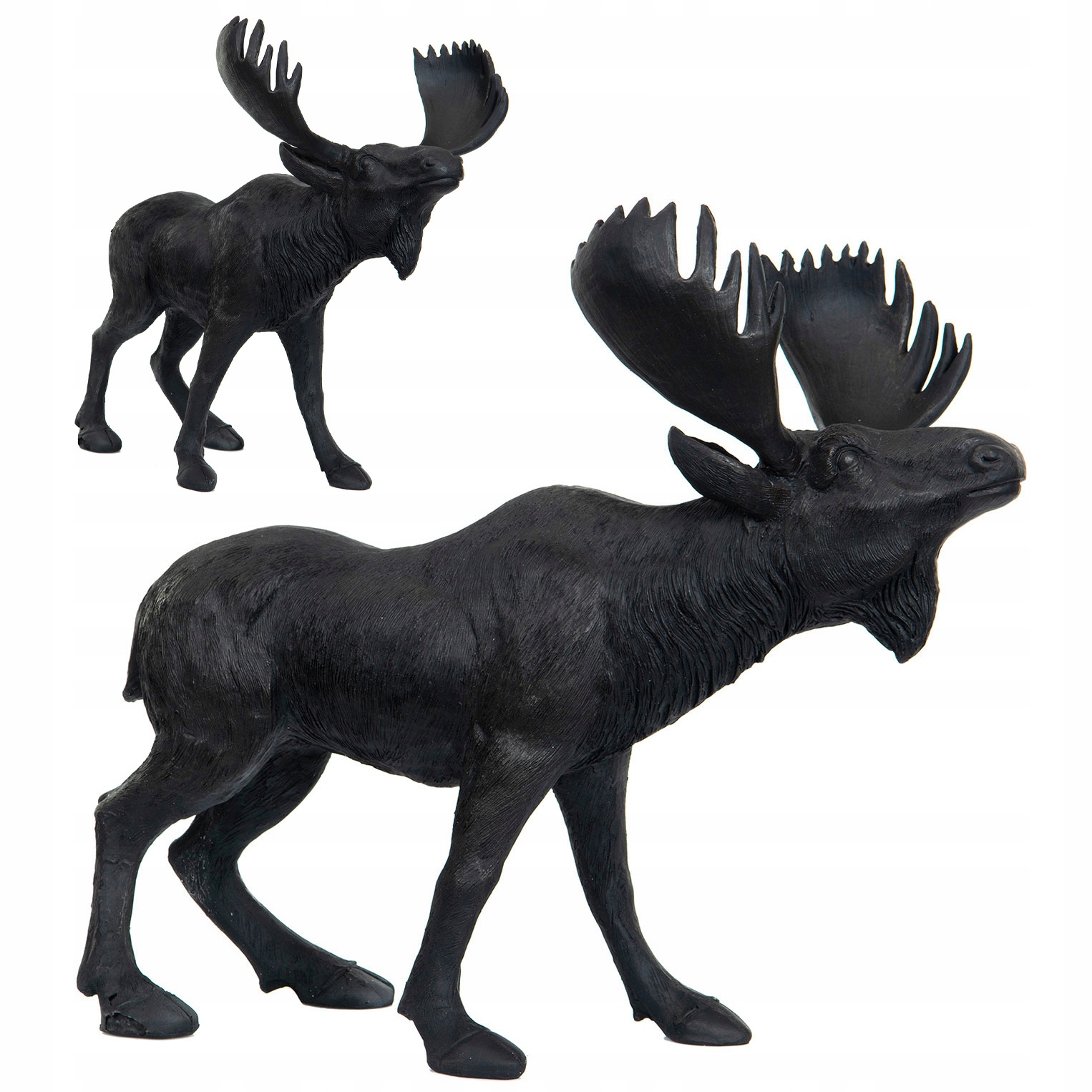 Vánoční Figurka Los na Vánoce velká dekorativní 35 cm černá na stůl