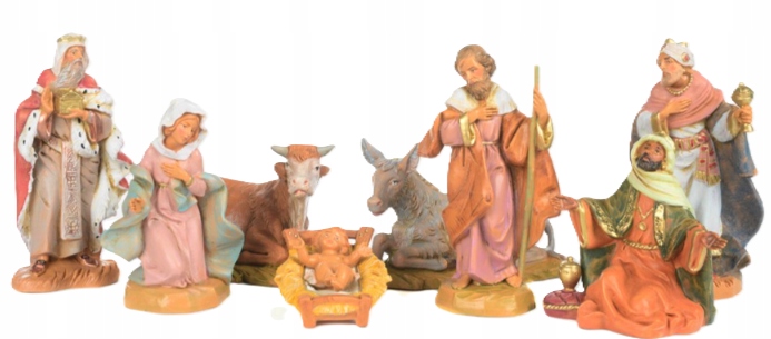 Figúrky Do Vianočného Betlehu Vianočné Originálne Fontanini 8 Kusov 12CM