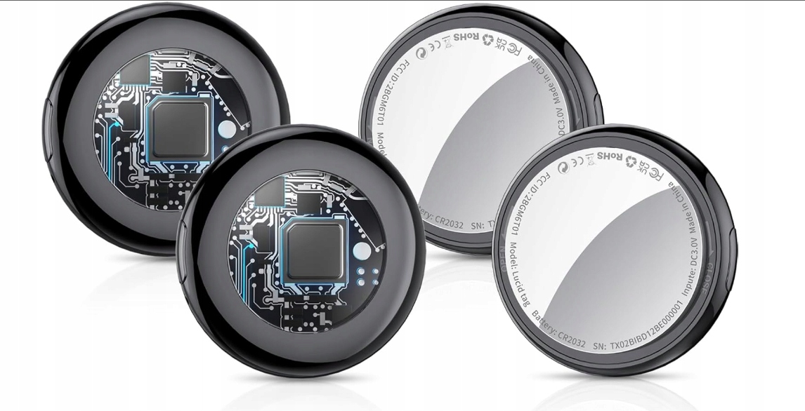 Lokalizator Gps Kluczy Inteligentny Śledzenie Bagażu Brelok Tukio 4 Szt