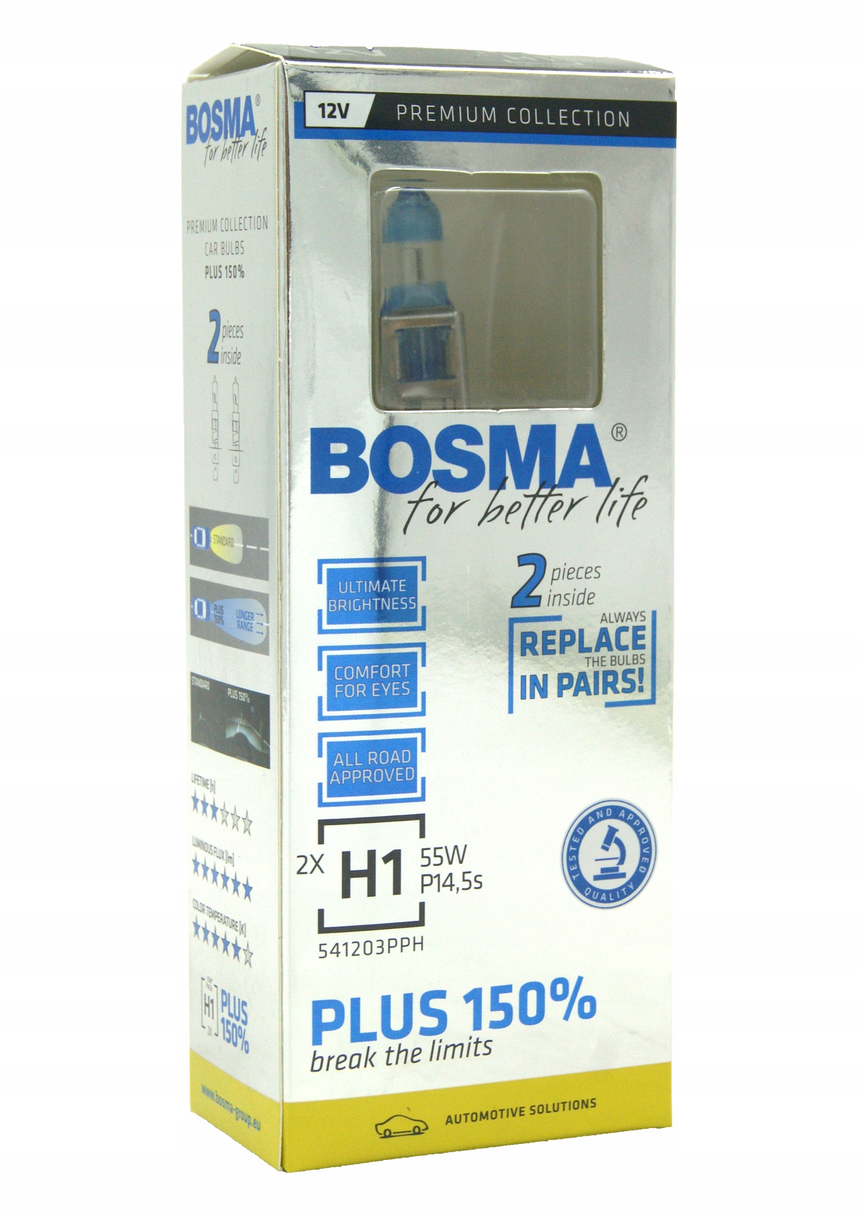 

Żarówki Bosma Plus +150% H1 12V 55W 2szt