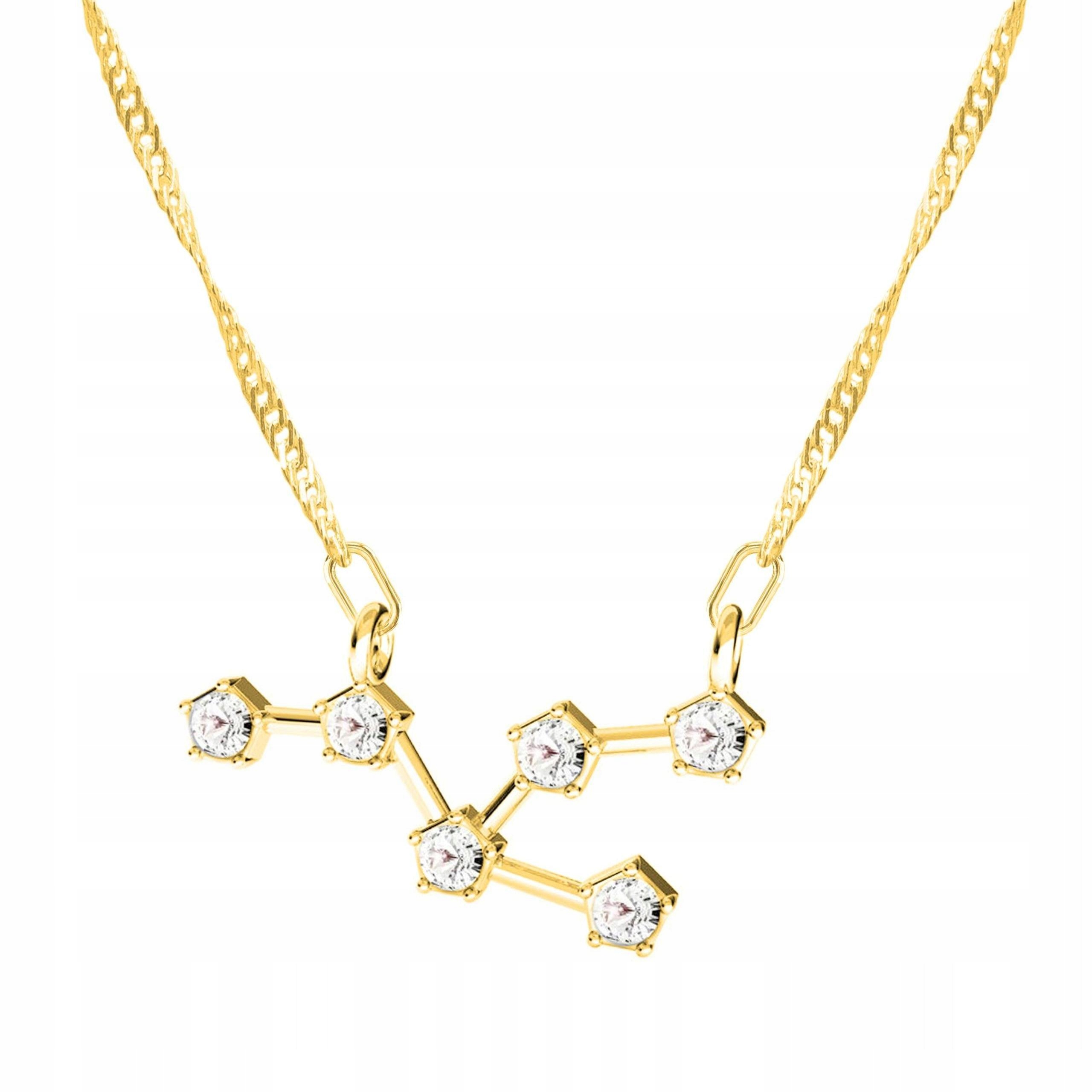 Zlatý náhrdelník Znamení zvěrokruhu Taurus Býk pro Býka s Býkem Stříbro 925