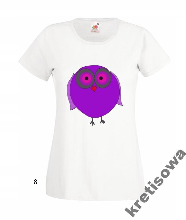

Kolorowe Koszulki Wzory Śmieszne Sowa Sówki Owls
