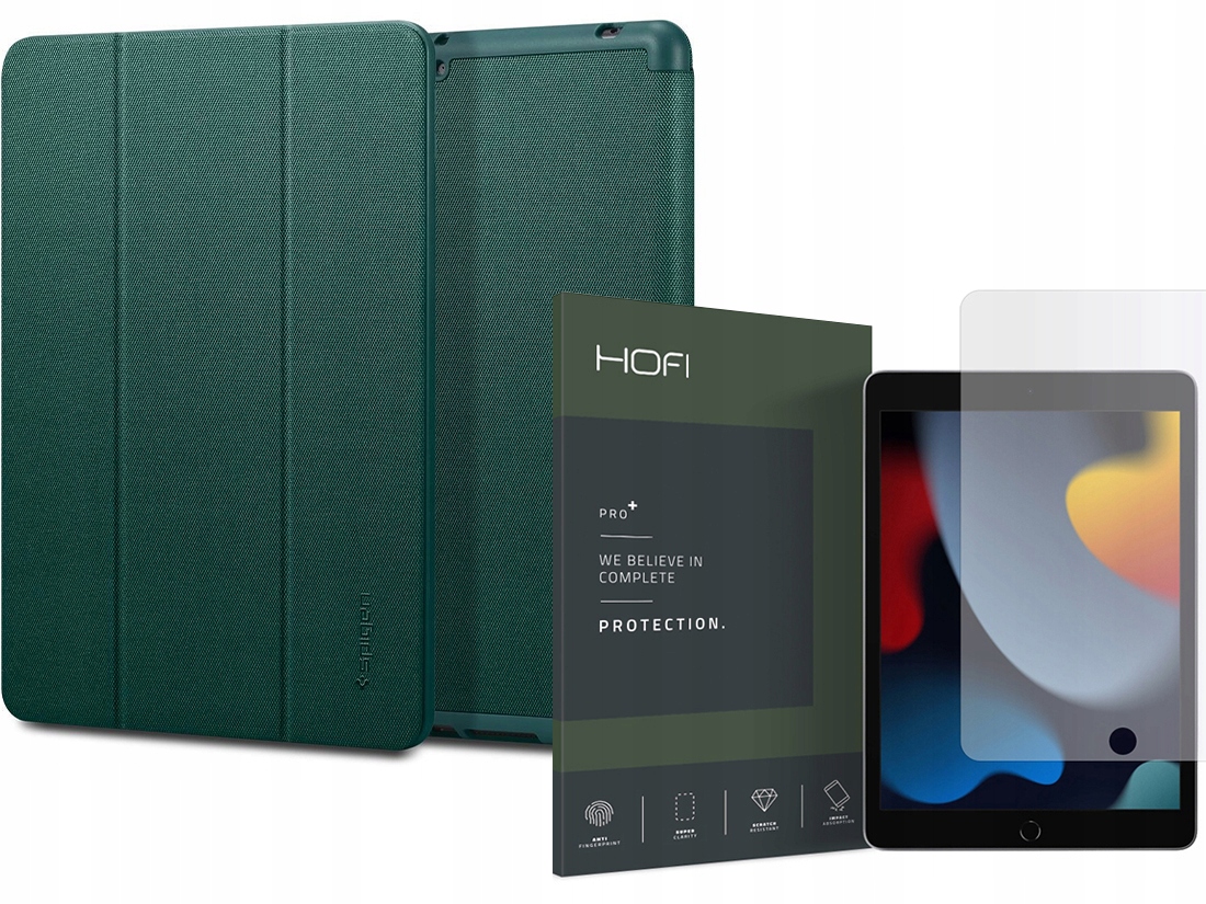 

2-PAK Spigen Etui Do Ipad 10.2 2021 9-GEN Szkło