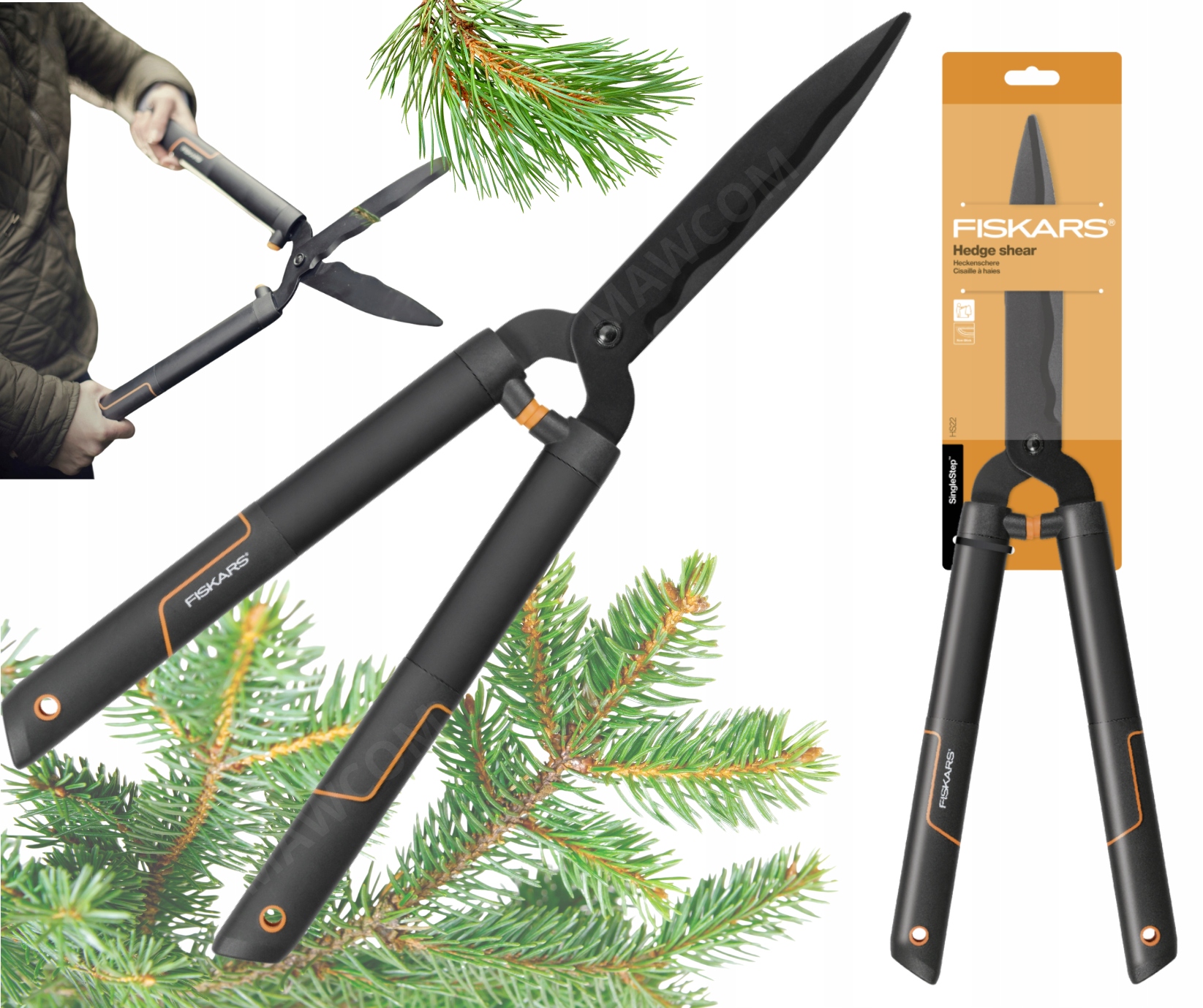 Nożyce ręczne Fiskars 58 cm SingleStep HS22