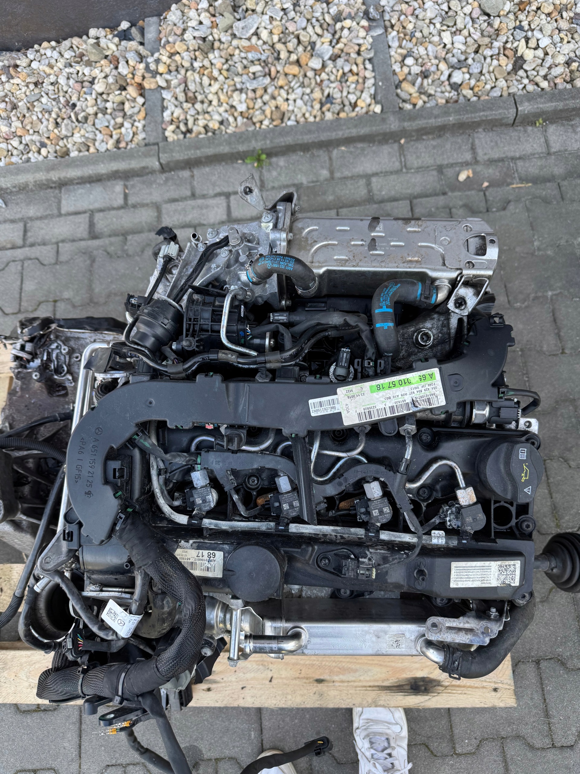engine complete 2,2d 651 930 MERCEDES CLA 117 W176 GLA 111tys mileage !