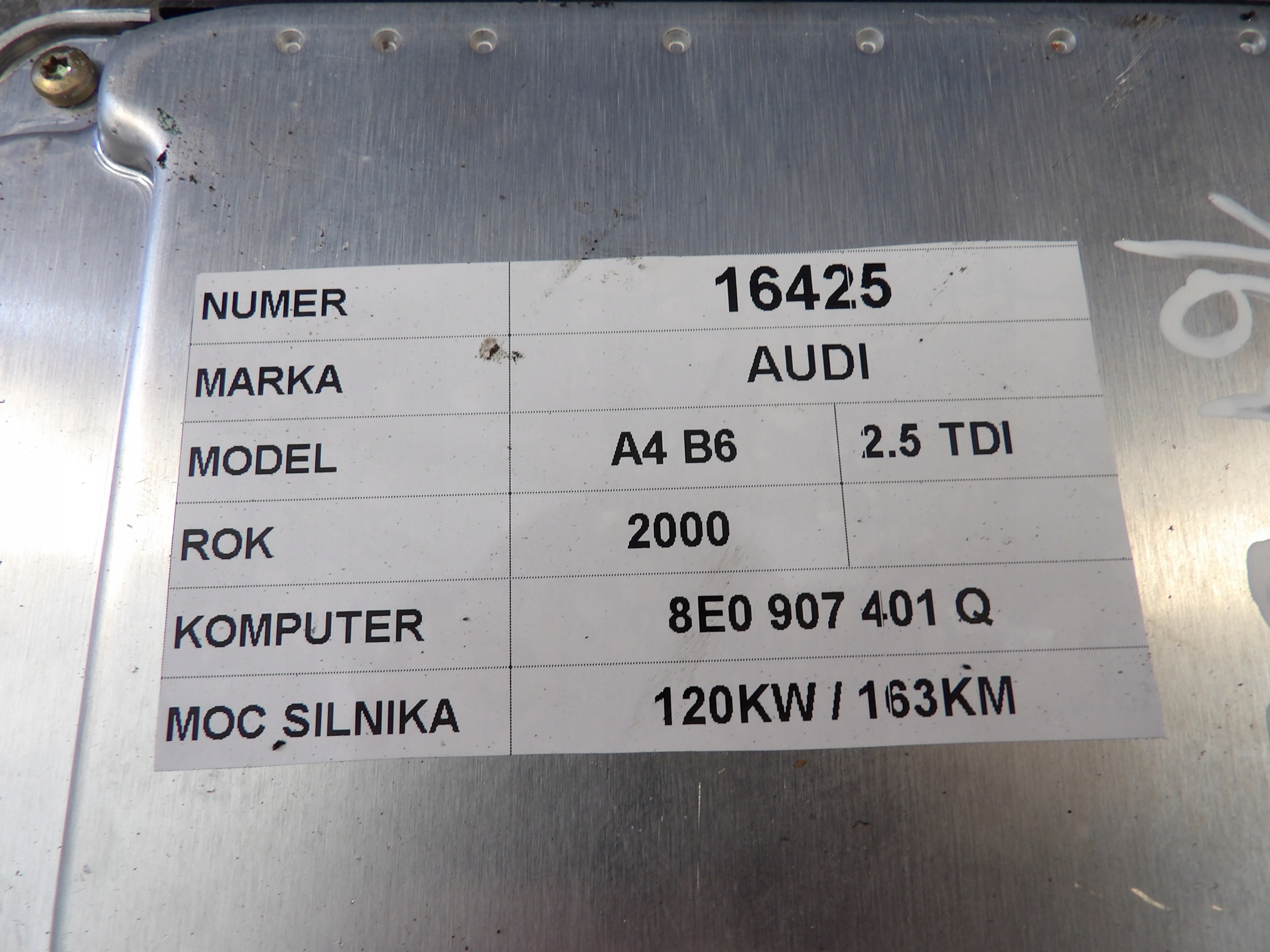 Audi A4 B6 Computer, Bedienteil 8E0907401Q 0281011135