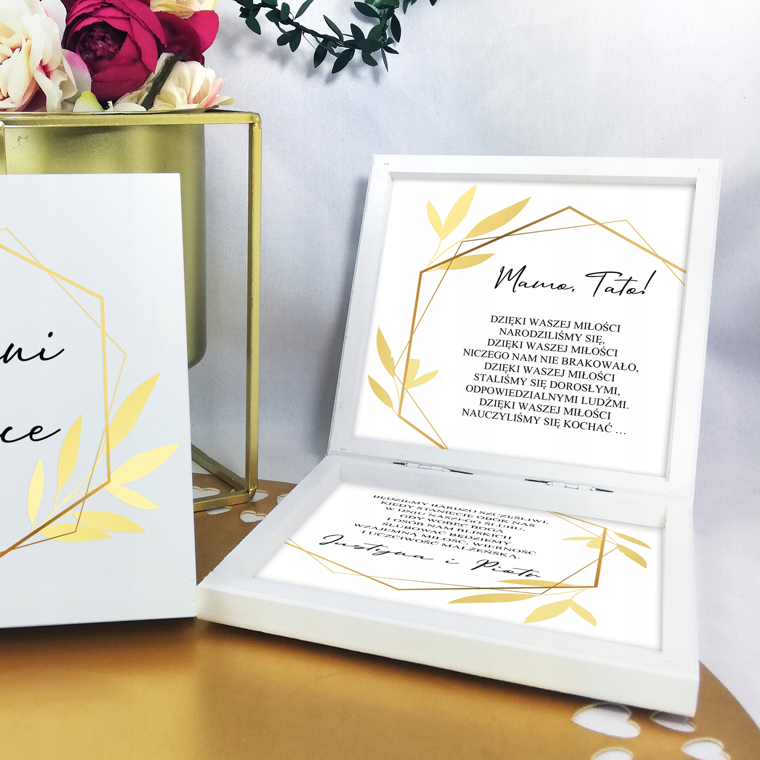 ZŁOTE ZAPROSZENIE DLA RODZICÓW BŁOGOSŁAWIEŃSTWO Liczba sztuk 1 szt.